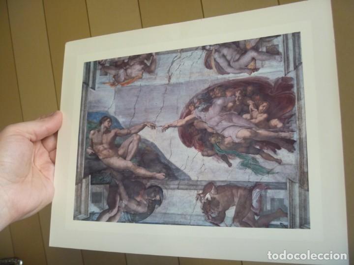 Coleccionismo: GRAN LAMINA CAPILLA SIXTINA LA CREACI&Oacute;N DE MIGUEL ANGEL IDEAL REGALO ENMARCAR