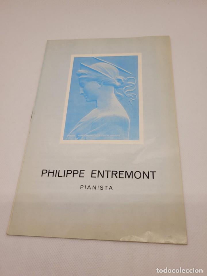 Coleccionismo: Programa pianista Philippe Entremont 1971 . 8 p&aacute;ginas c2 - Foto 1