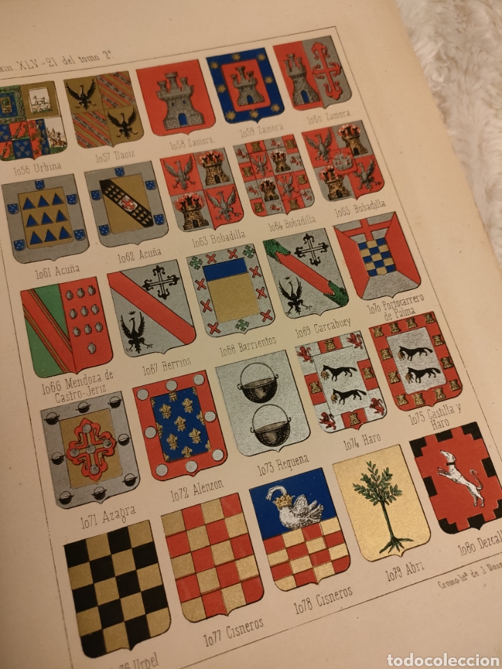 Coleccionismo: Veinticinco Escudos her&aacute;ldicos antiguos 20x30