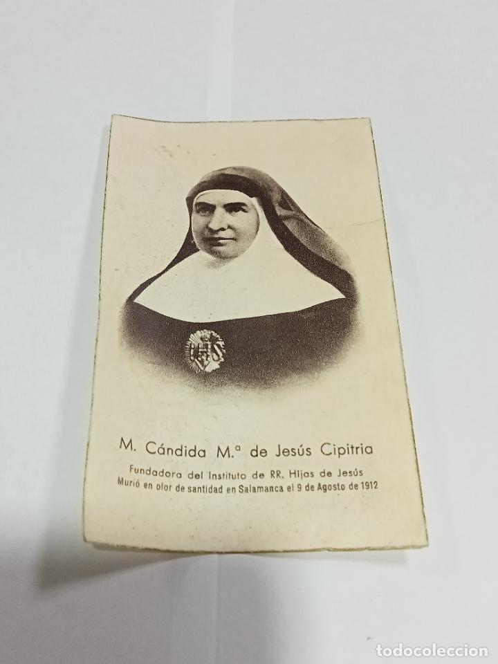 Coleccionismo: TARJETA. RELIGIOSA. M.CANDIDA M&ordf; DE JESUS CIPITRIA. NOVENA Y ORACION AL DORSO. VER
