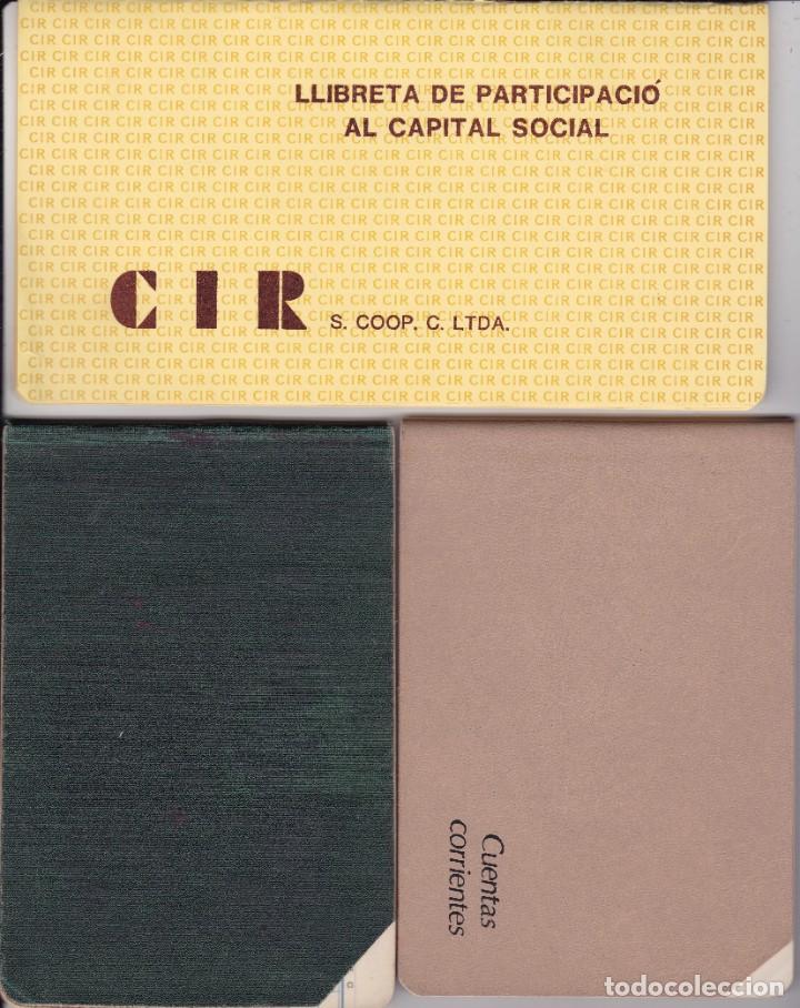 Coleccionismo: libretas participaci&oacute;n al capital social CIR Reus Tarragona 1957, 1981 y 1985