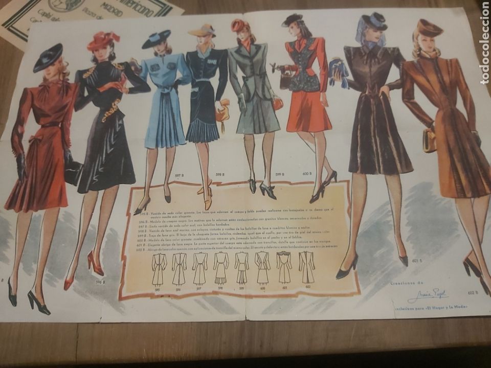 Colecionismo: CREACIONES MARIA PUJOL MODA LAMINA REVISTA