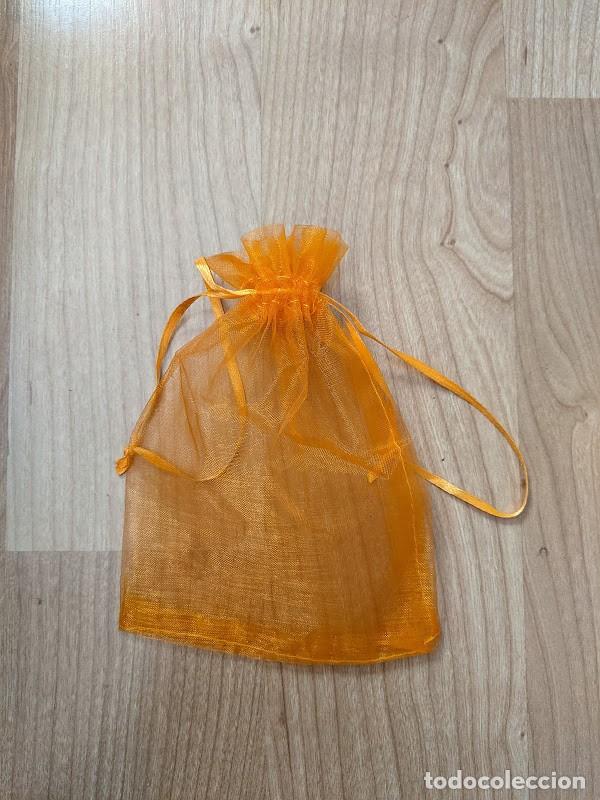 Colecionismo: BOLSITA BISUTERIA NARANJA TRANSPARENTE LAZO 15 X 11