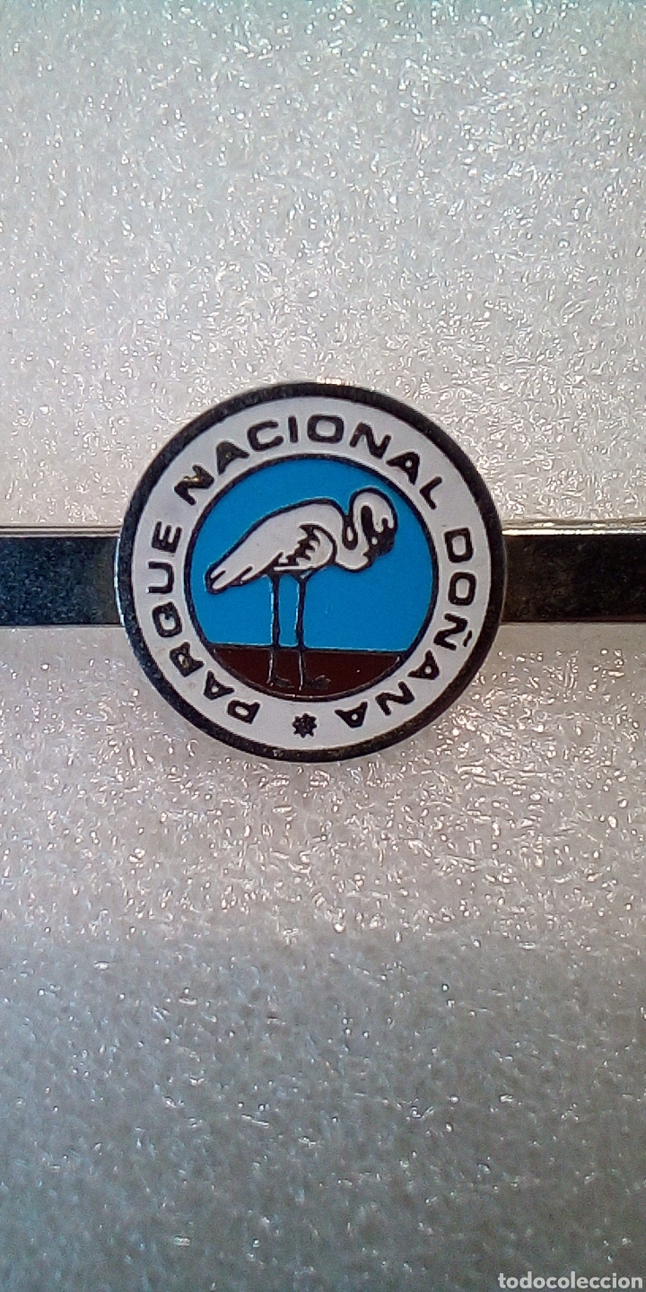 Coleccionismo: PARQUE NACIONAL DO&Ntilde;ANA NATURAL PISACORBATAS PASACORBATAS PASADOR SUJETACORBATAS FAUNA GARZA ESMALTE
