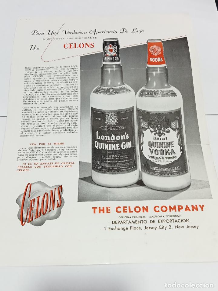 Sammelleidenschaft Papier: PUBLICIDAD. APARIENCIA DE LUJO. THE CELON COMPANY. CELONS. NEW JERSEY. 22 X 30