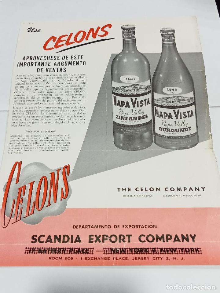 Sammelleidenschaft Papier: PUBLICIDAD. THE CELON COMPANY. CELONS. NEW JERSEY. 22 X 30