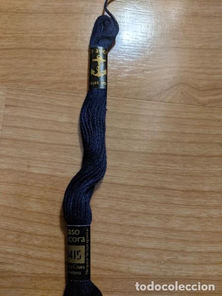 Colecionismo: MADEJA DE HILO PARA BORDAR ALGOD&Oacute;N 100% ANCORA AZUL N&ordm; 415