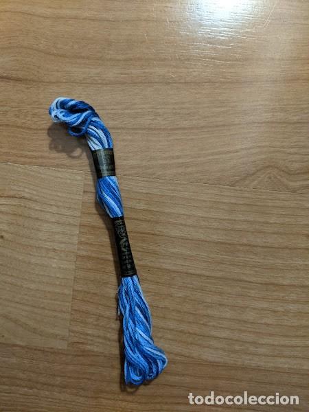 Colecionismo: MADEJA DE HILO PARA BORDAR ALGOD&Oacute;N 100% MOON BRAND AZUL 35
