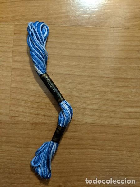 Colecionismo: MADEJA DE HILO PARA BORDAR ALGOD&Oacute;N 100% MOON BRAND AZUL 35