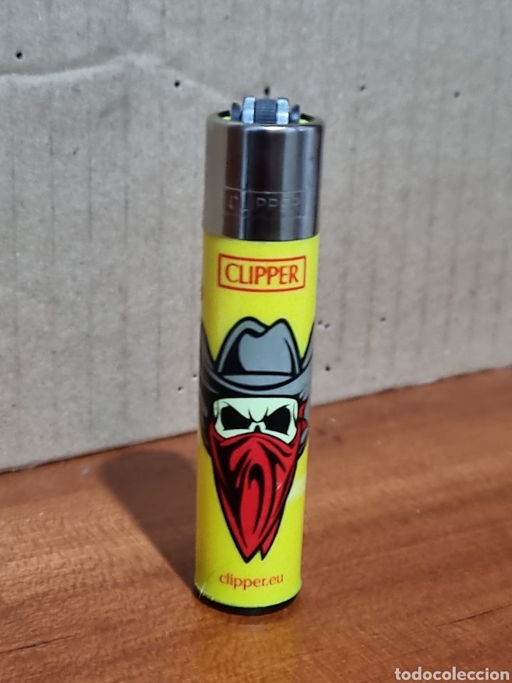 Coleccionismo: MECHERO CLIPPER SKULL HATS 1 4/4