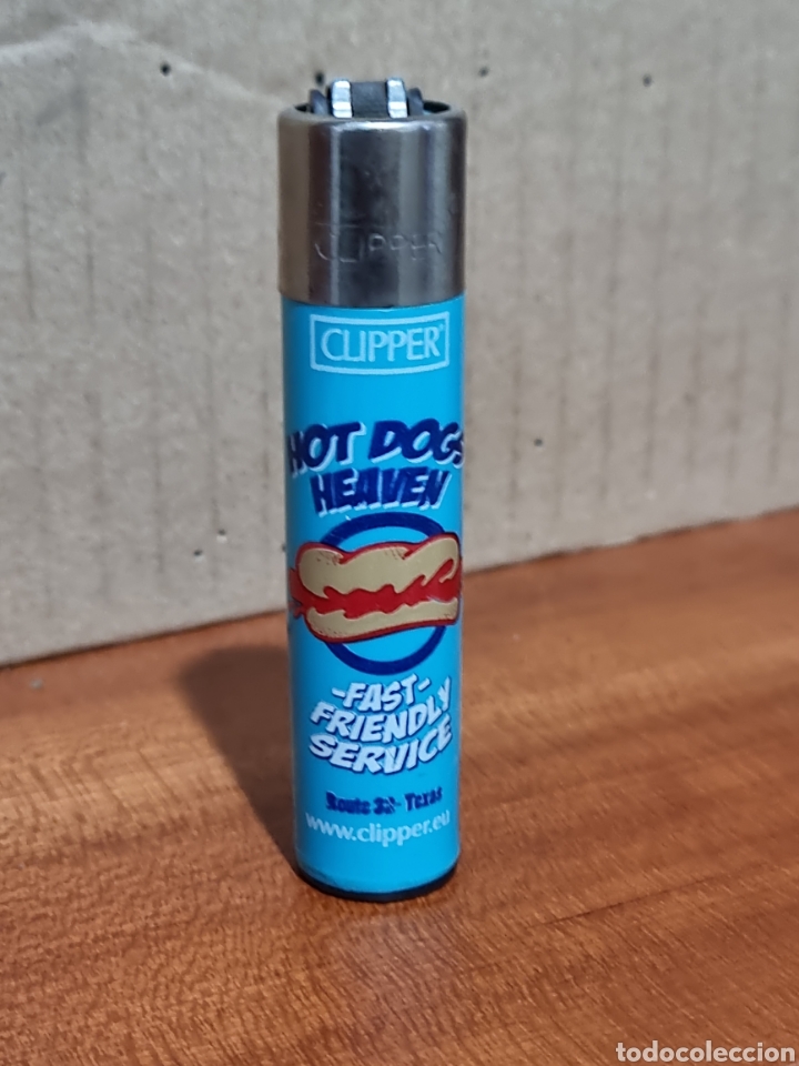 Coleccionismo: MECHERO CLIPPER HOT - DOG HEAVEN