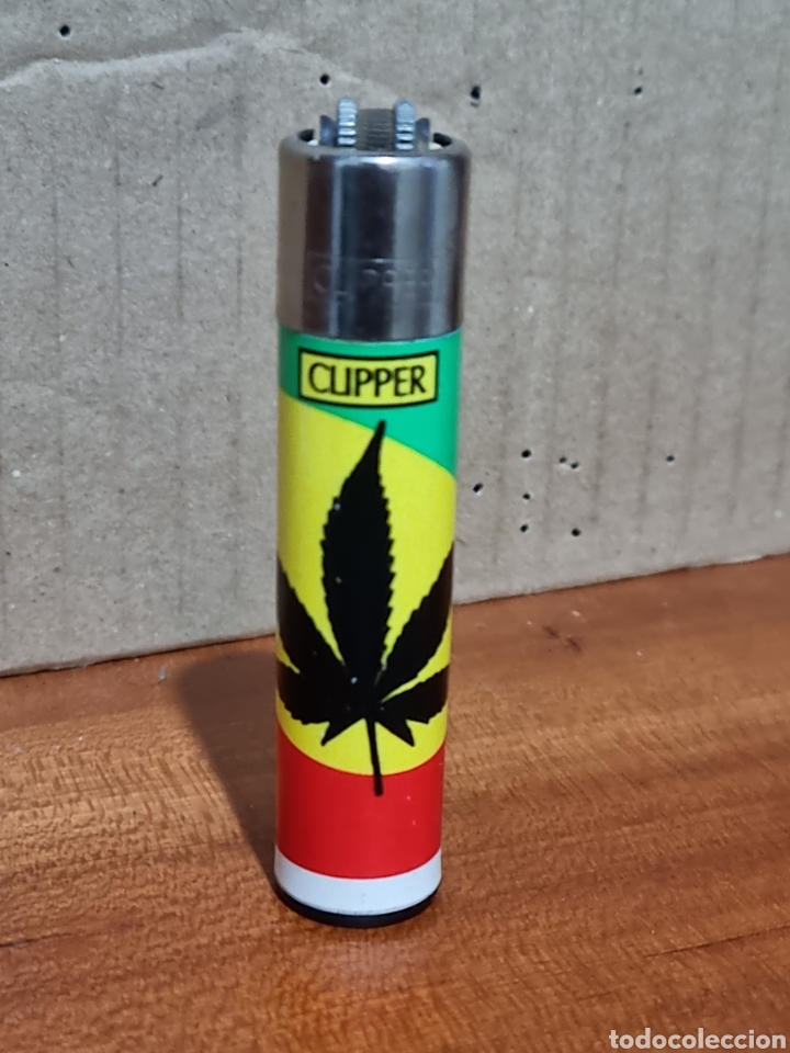 Coleccionismo: MECHERO CLIPPER HOJA DE MARIHUANA
