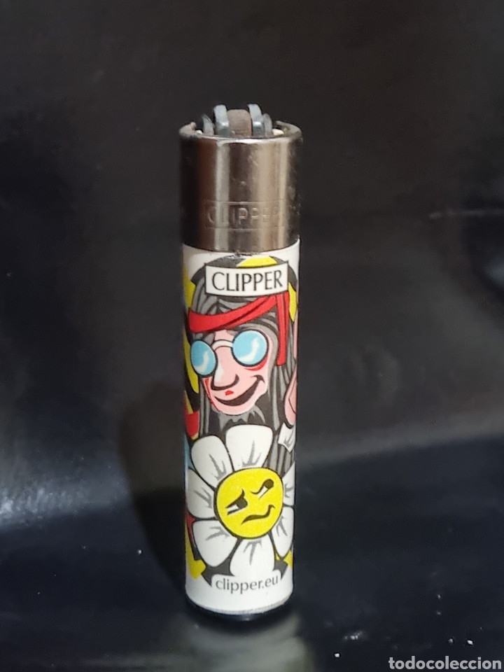 Coleccionismo: MECHERO CLIPPER HIPPIE MAN 1/4