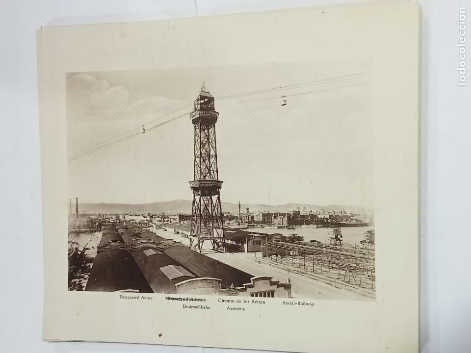Collectionnisme: LAMINA. BARCELONA. FERROCARRIL A&Eacute;REO. L.ROISIN. 23 X 28CM