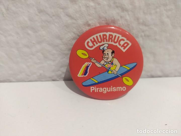 Coleccionismo: 1 ANTIGUA CHAPA TIPO IMPERDIBLE O PINS - FRUTOS SECOS CHURRUCA
