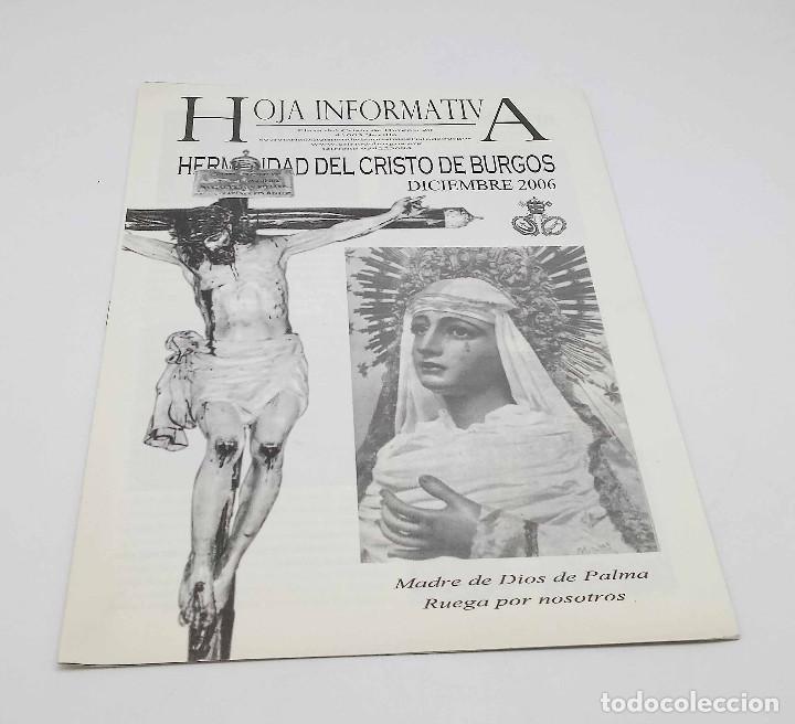 Collectionnisme: Hoja informativa Hermandad del Cristo de Burgos - Diciembre 2006 - Semana Santa Sevilla