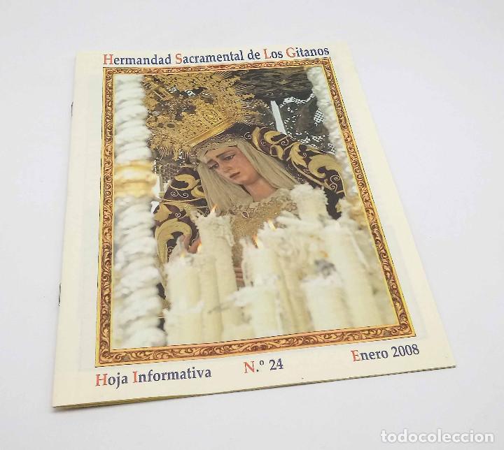 Collectionnisme: Hoja informativa 24 Hermandad Sacramental de Los Gitanos - Enero 2008 - Semana Santa Sevilla