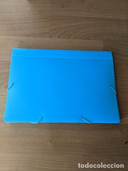 Colecionismo: CARPETA CLASIFICADORA PL&Aacute;STICO COLOR TURQUESA