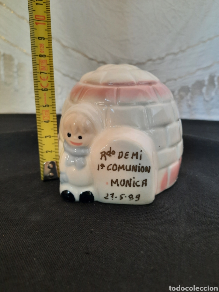 Coleccionismo: Hucha de porcelana recuerdo 1a. comuni&oacute;n.
