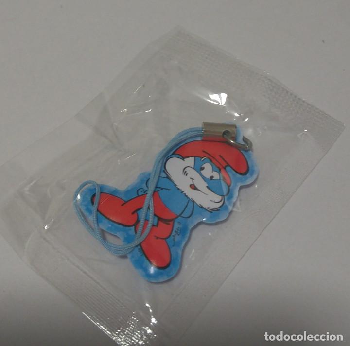 Coleccionismo: colgante chupa chups pitufos smurfs precintado mini papa pitufo smurf