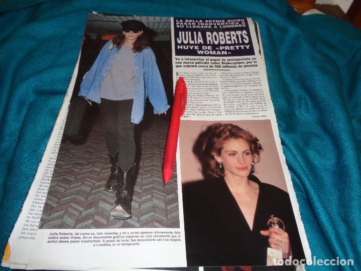 Coleccionismo: RECORTE : JULIA ROBERTS, HUYE DE PRETTY WOMAN. HOLA, OCTBRE 1992(#)