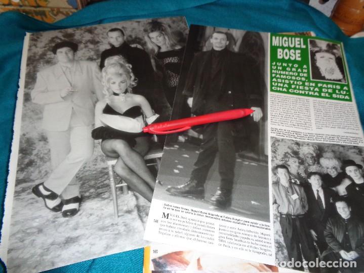 Coleccionismo: RECORTE : MIGUEL BOSE EN PARIS, FIESTA CONTRA EL SIDA. HOLA, OCTBRE 1992(#)
