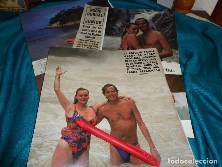 Coleccionismo: RECORTE : ROCIO DURCAL Y JUNIOR, 2&ordf; LUNA DE MIEL. HOLA, OCTBRE 1992(#)