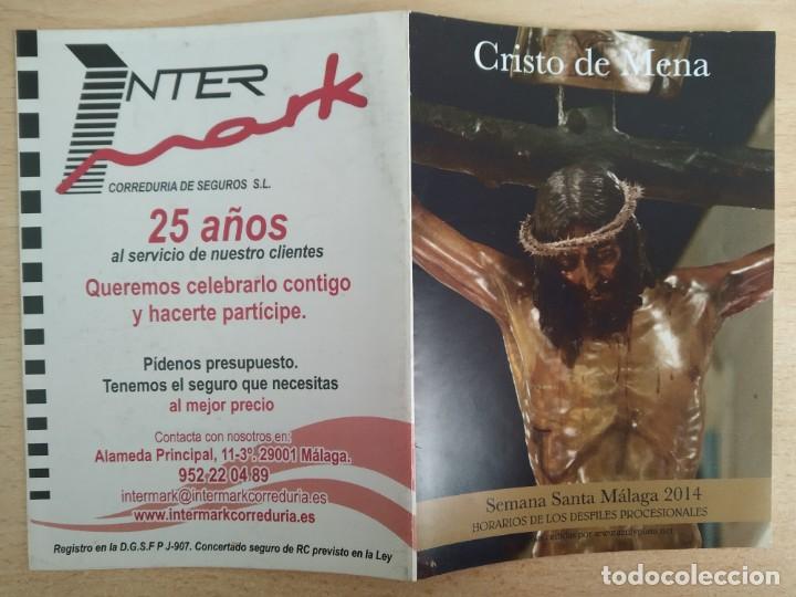 Coleccionismo: Semana Santa M&aacute;laga 2014. Itinerario / Programa de Mano. Inter mark - Foto 4