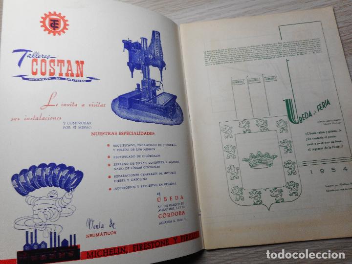 Coleccionismo: ANTIGUO PROGRAMA.FERIA DE SAN MIGUEL.UBEDA 1954 - Foto 2