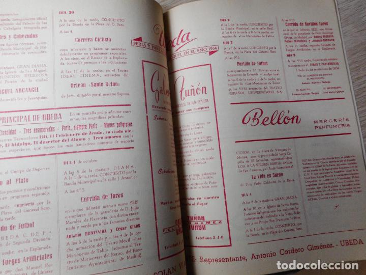Coleccionismo: ANTIGUO PROGRAMA.FERIA DE SAN MIGUEL.UBEDA 1954 - Foto 6