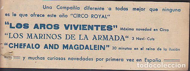 Coleccionismo: PROGRAMA CIRCO CIRCO ROYAL - Foto 2