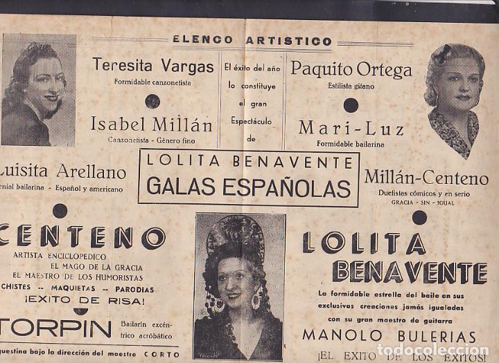 Coleccionismo: PROGRAMA TEATRO CALCEATENSE A&Ntilde;O 1942 - Foto 2