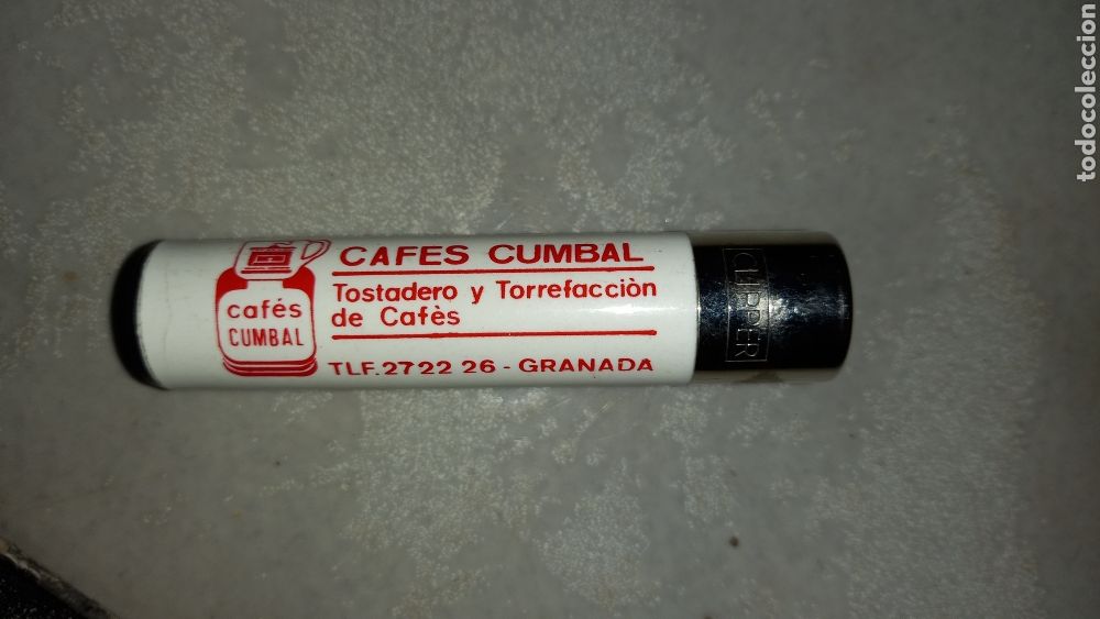 Coleccionismo: Mechero Clipper promocional caf&eacute;s Cumbal Granada