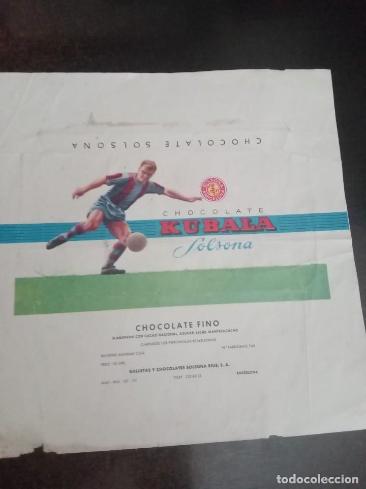 Coleccionismo: Chocolate Solsona Kubala. - Foto 1