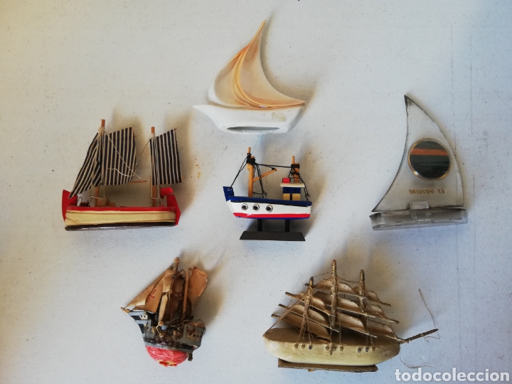 Coleccionismo: SEIS BARQUITOS DE DIVERSAS FORMAS Y MATERIALES - Foto 2
