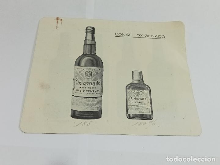 Collectionnisme: PUBLICIDAD. VINOS. DIEZ HERMANOS. ILUSTRADO. OXIGENADO, FAVORITO, OLOROSO. VER