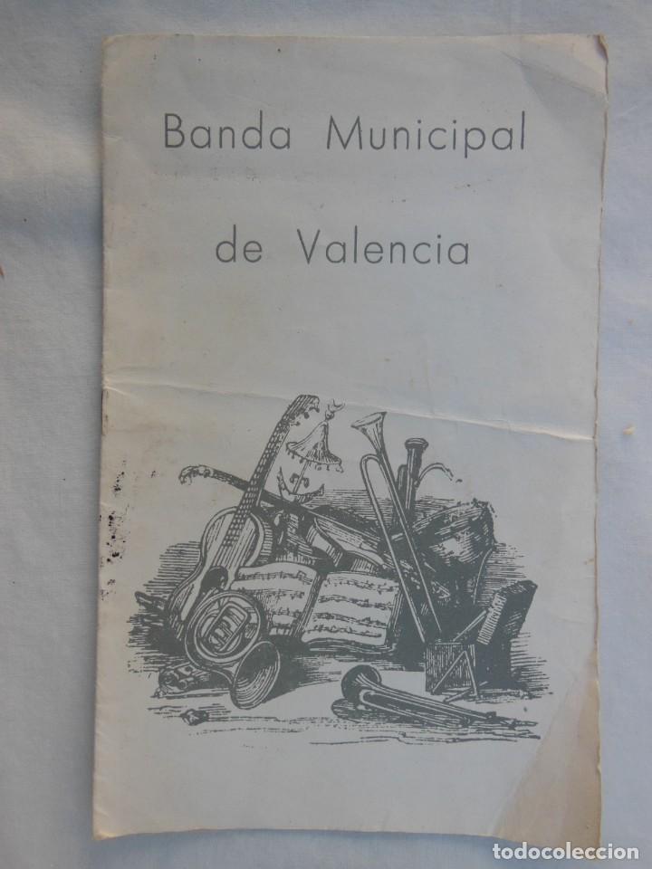 Colecionismo: ANTIGUO PROGRAMA BANDA MUNICIPAL DE VALENCIA TEMPORADA CONCIERTOS1974-75 SEGUNDA SERIE