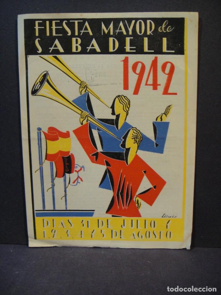 Collezionismo: fiesta mayor de sabadell a&ntilde;o 1942