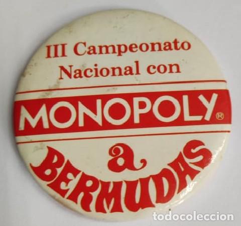 Coleccionismo: CHAPA II CAMPEONATO NACIONAL CON MONOPOLY A BERMUDAS CHAPAROPA-63