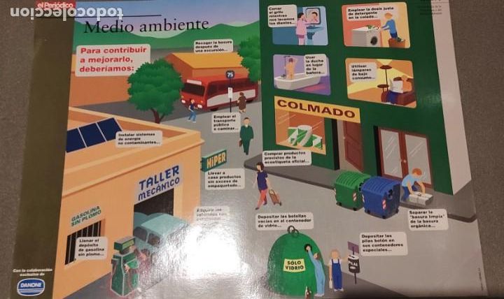 Coleccionismo: 7 LAMINAS DE EL PERIODICO Y DANONE - Foto 2