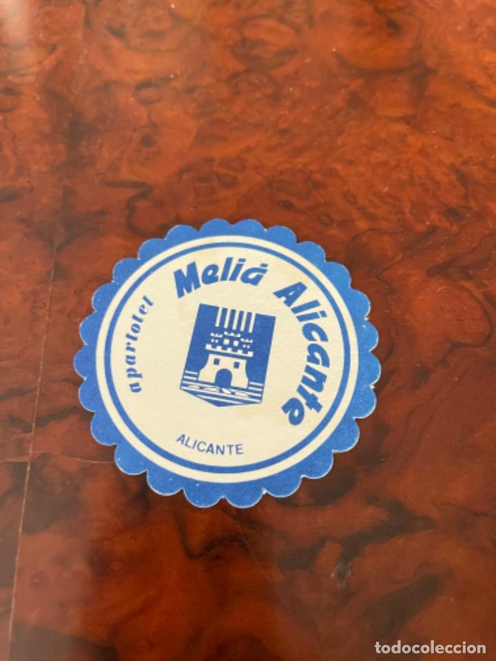 Colecionismo: POSAVASOS HOTEL MELI&Aacute; ALICANTE.