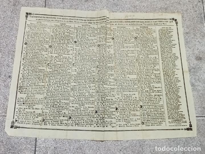 Colecionismo: L&Aacute;MINA. FIESTAS DE PRECEPTO SE&Ntilde;ALADAS CON UNA * EXCEPTO DOMINGOS SANTOS TUTELARES. SEVILLA. 1842.