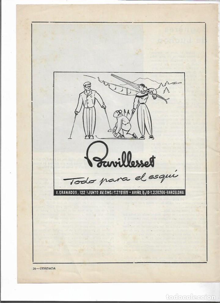Coleccionismo: A&Ntilde;O 1961 RECORTE PRENSA PUBLICIDAD BAVILLESSET DEPORTES INVIERNO MATERIAL ESQUI BARCELONA