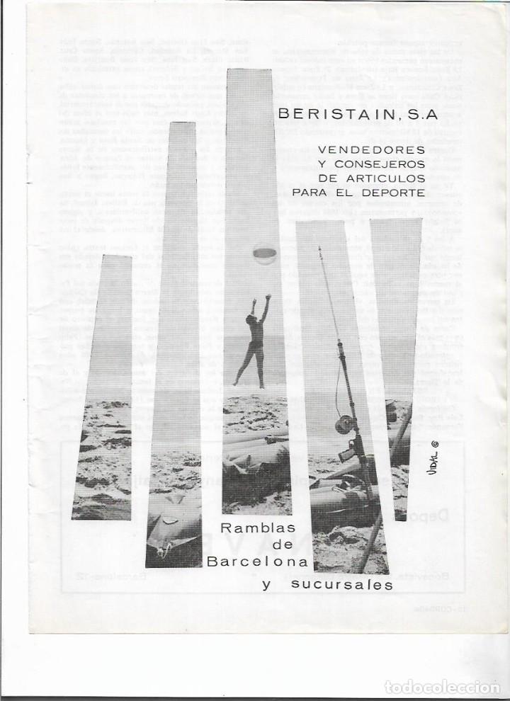 Colecionismo: A&Ntilde;O 1965 RECORTE PRENSA PUBLICIDAD BERISTAIN VENDEDORES CONSEJEROS ARTICULOS DE DEPORTE BARCELONA