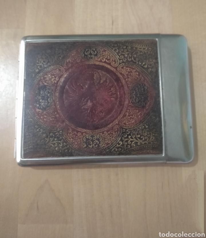 Coleccionismo: Pitillera Cigarrera con &Aacute;guila antigua vintage