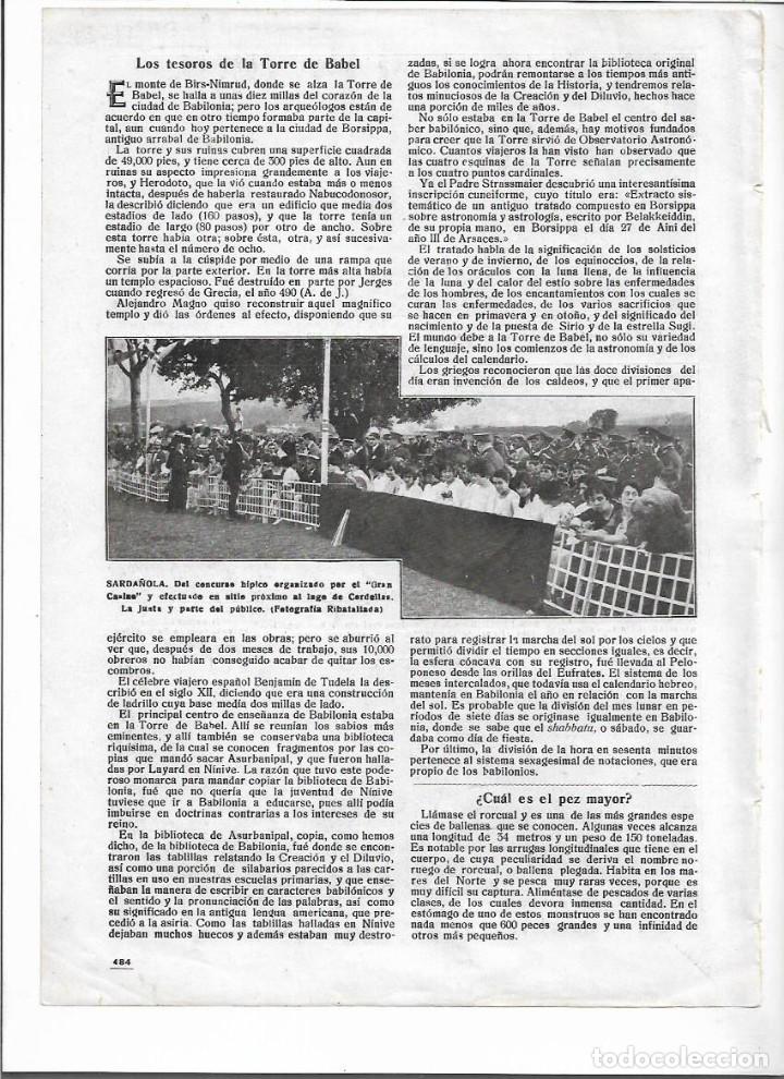 Colecionismo: A&Ntilde;O 1918 RECORTE PRENSA SARDA&Ntilde;OLA CERDANYOLA HIPICA CONCURSO HIPICO ORGANIZADO POR EL GRAN CASINO