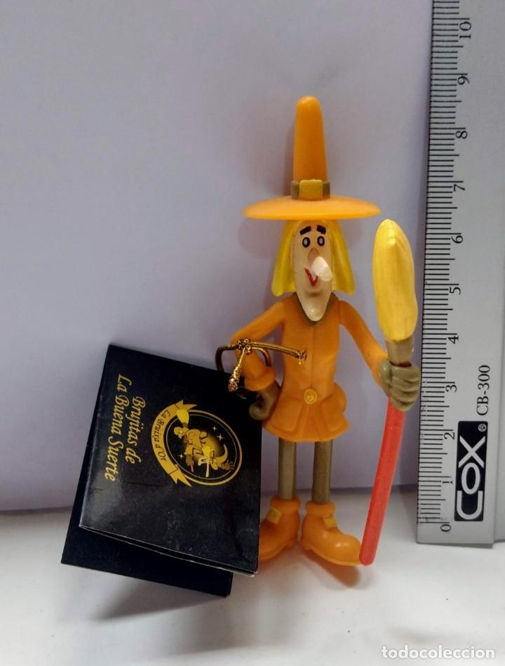Coleccionismo: MU&Ntilde;ECA BRUJITA DE LA SUERTE VINTAGE BRUJA - RESINA - CERAMICA - MEDIDA APROX. 9 CM