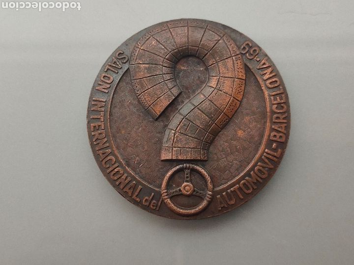 Colecionismo: ANTIGUA MEDALLA SALON AUTOM&Oacute;VIL BARCELONA 1969 5cm DI&Aacute;METRO PUJOL