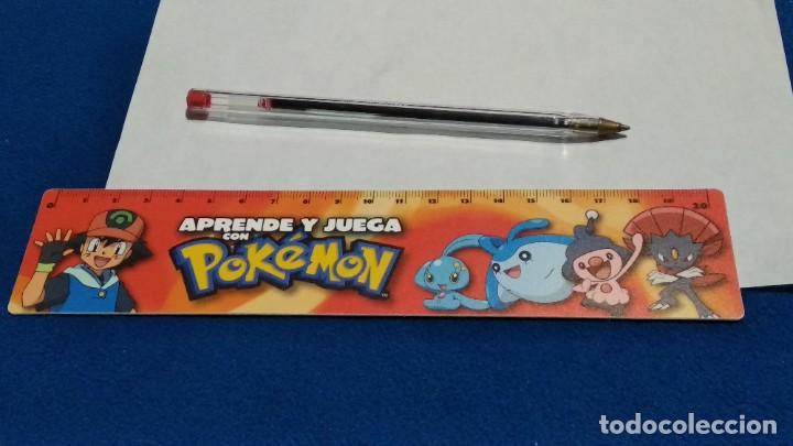 Collectionnisme: POK&Eacute;MON REGLA DE 20 CM - 2007 NINTENDO APRENDE Y JUEGA -REGLA Y DIBUJOS POR LAS DOS CARAS