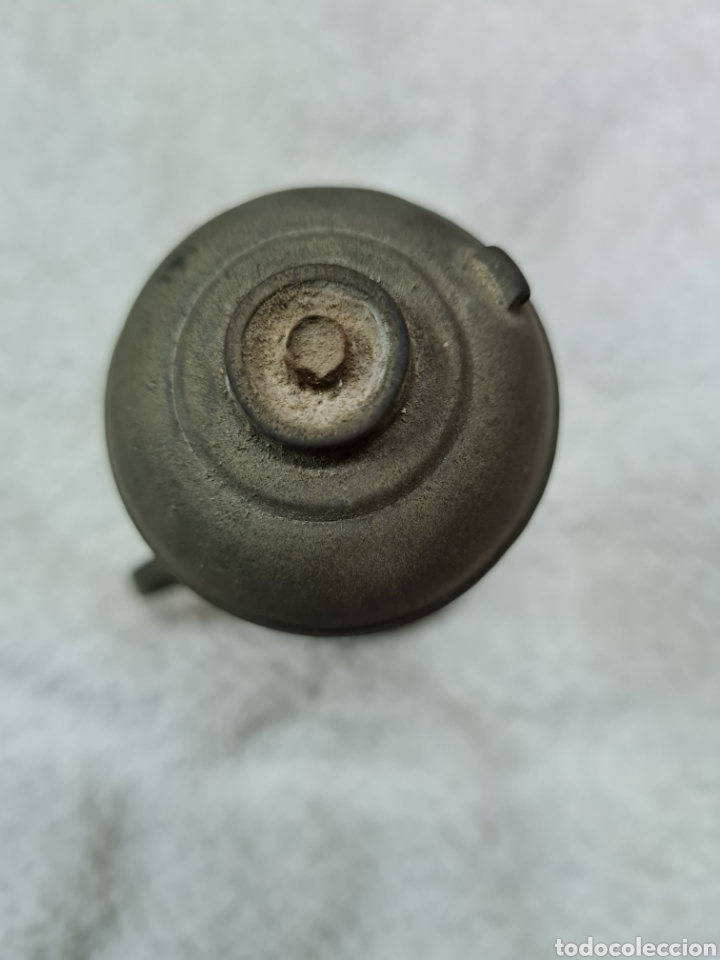 Coleccionismo: Candil de aceite antiguo de bronce - Foto 2